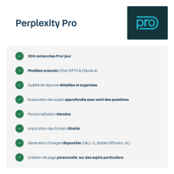 Perplexity Pro offert pendant 1 an*